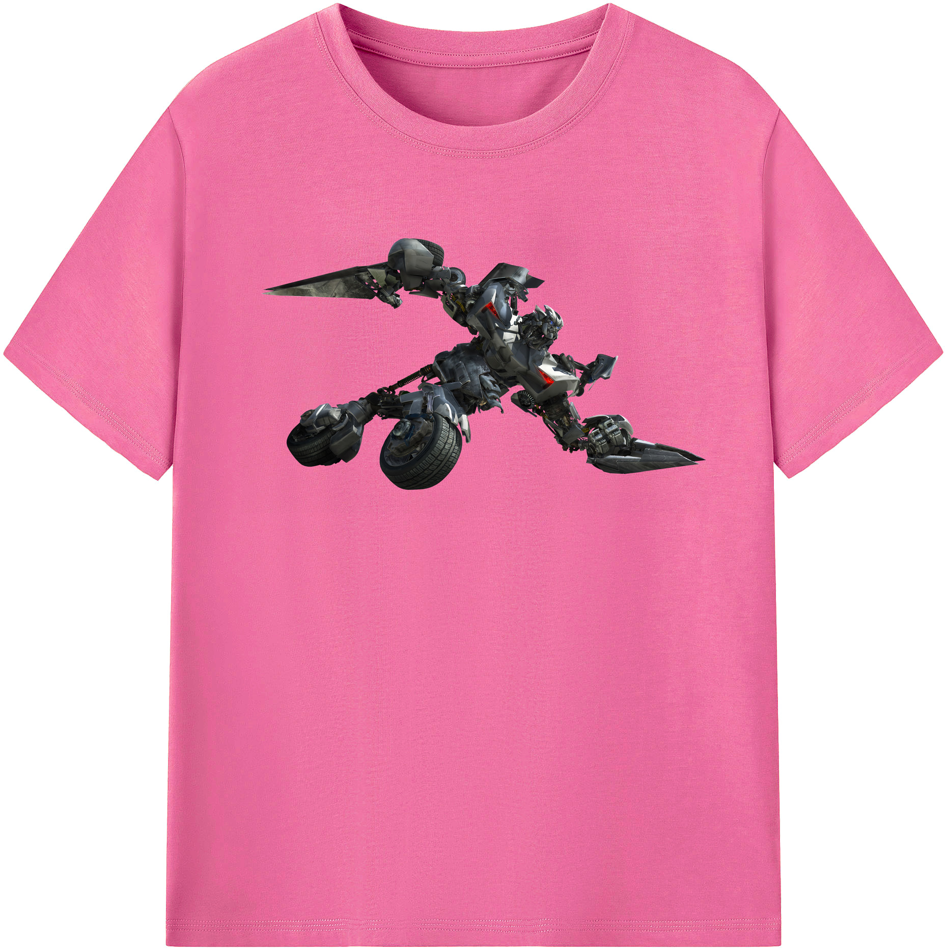 （画像用） Transformers トランスフォーマー レディースカジュアルプリントTシャツ（綿100％）